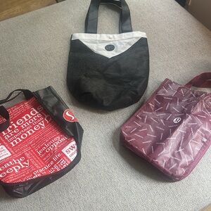 lululemon athletica + FP bundle of 4 tote bags